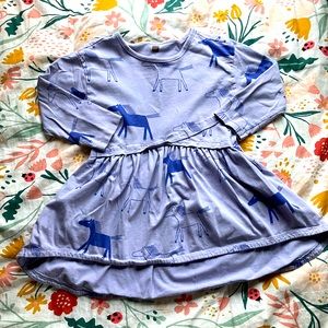 Tea collection | lilac horse print dress | size 3